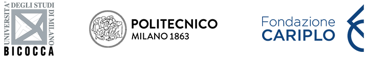 Logo Universita Bicocca, Polimi e Fondazione Cariplo